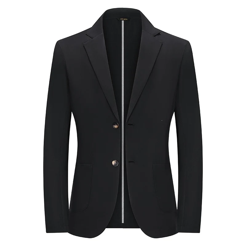 Herren Modernes Slim-Fit Sakko mit schmalem Revers und aufgesetzten Taschen Drune