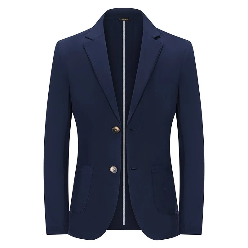 Herren Modernes Slim-Fit Sakko mit schmalem Revers und aufgesetzten Taschen Drune