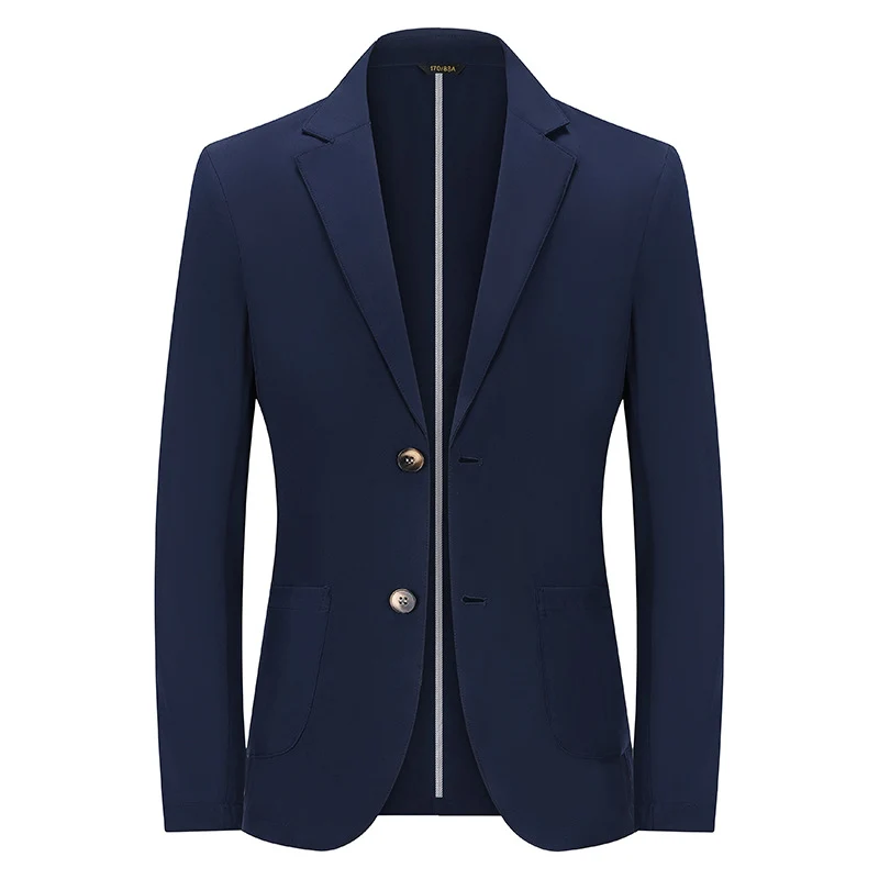 Herren Modernes Slim-Fit Sakko mit schmalem Revers und aufgesetzten Taschen Drune