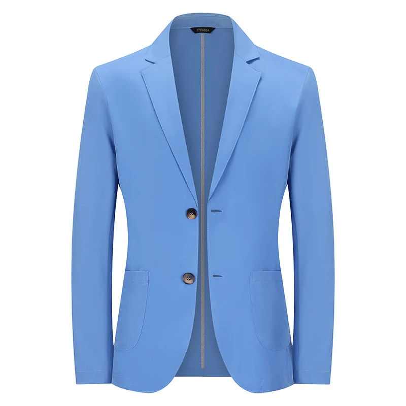 Herren Modernes Slim-Fit Sakko mit schmalem Revers und aufgesetzten Taschen Drune