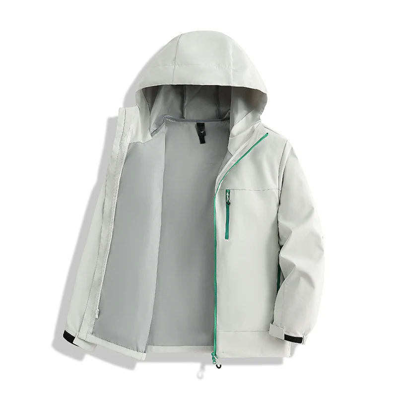Herren Minimalistische Kapuzen-Softshelljacke mit atmungsaktivem Meshfutter & verdecktem Reißverschluss Drune