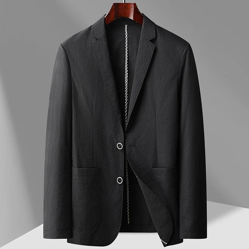 Herren Leichter unstrukturierter Sakko-Blazer mit Patch-Taschen & Reverskragen Drune