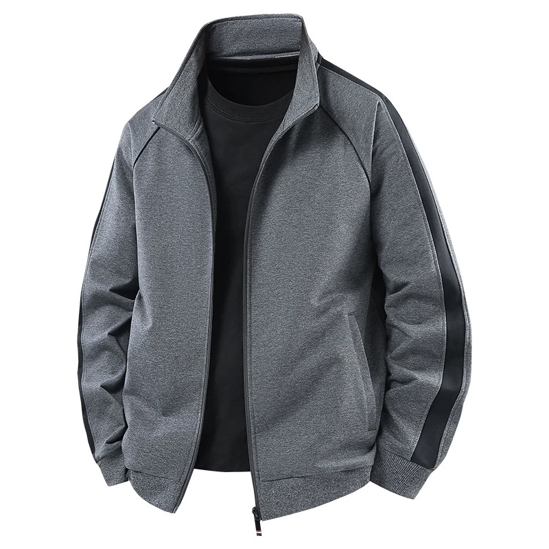 Herren Leichter Freizeit-Trainingsanzug-Set mit Reißverschlussjacke, elastischer Bund & Reißverschlusstaschen Drune