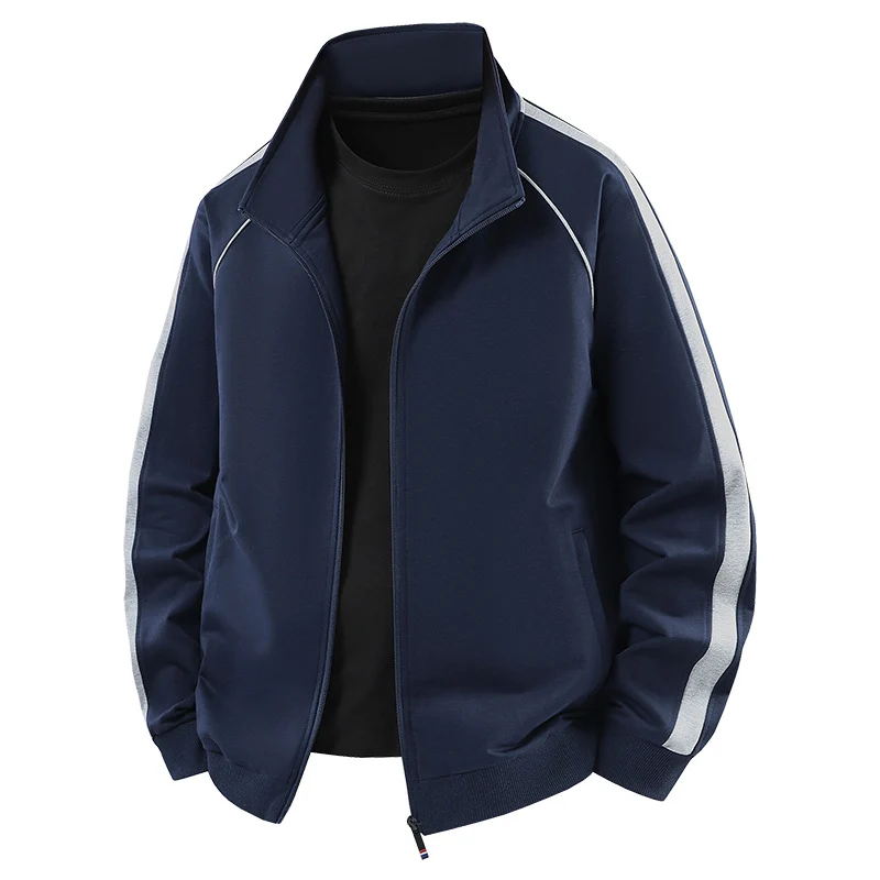 Herren Leichter Freizeit-Trainingsanzug-Set mit Reißverschlussjacke, elastischer Bund & Reißverschlusstaschen Drune