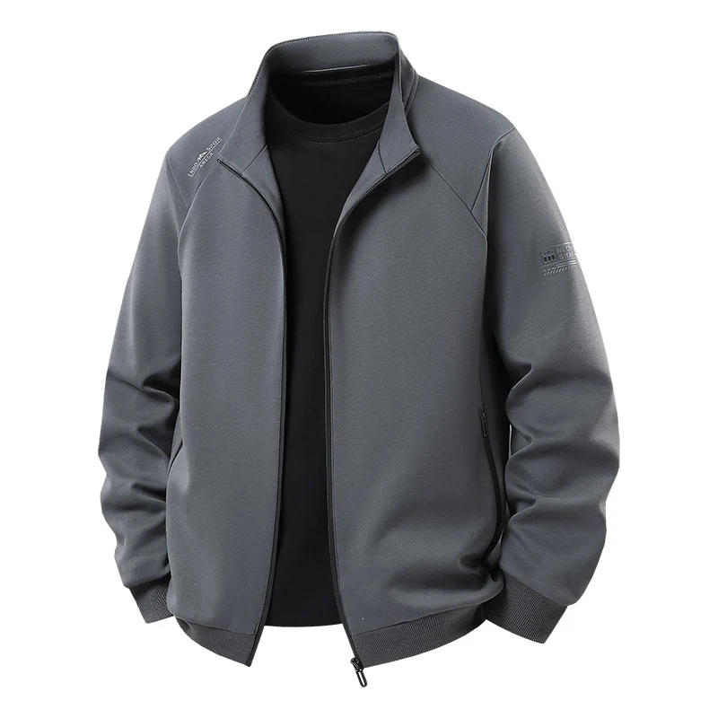 Herren Leichter Freizeit-Trainingsanzug-Set mit Reißverschlussjacke, elastischer Bund & Reißverschlusstaschen Drune