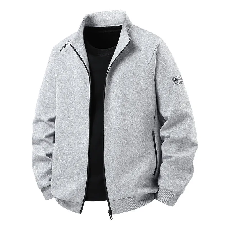 Herren Leichter Freizeit-Trainingsanzug-Set mit Reißverschlussjacke, elastischer Bund & Reißverschlusstaschen Drune