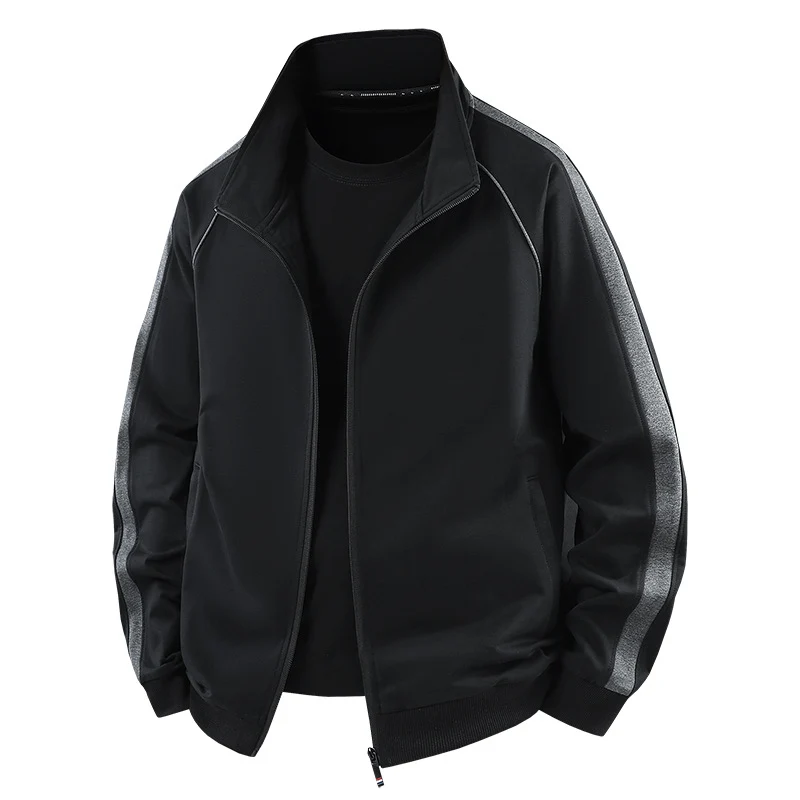 Herren Leichter Freizeit-Trainingsanzug-Set mit Reißverschlussjacke, elastischer Bund & Reißverschlusstaschen Drune