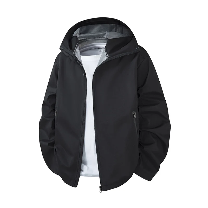 Herren Leichte wasserdichte Kapuzen-Softshelljacke mit atmungsaktiver Membran Drune