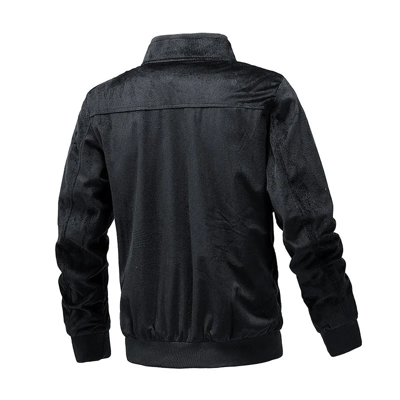 Herren Leichte wasserabweisende Kapuzen‑Windjacke mit Thermofutter & Brusttasche Drune