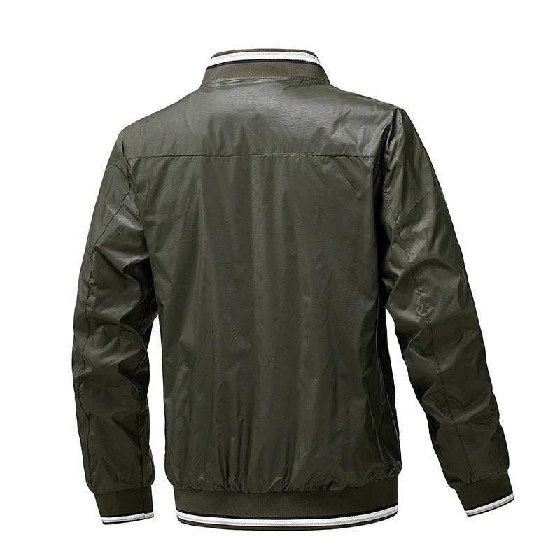 Herren Leichte wasserabweisende Kapuzen‑Windjacke mit Thermofutter & Brusttasche Drune