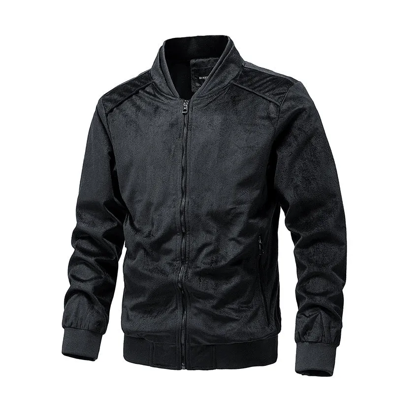 Herren Leichte wasserabweisende Kapuzen‑Windjacke mit Thermofutter & Brusttasche Drune
