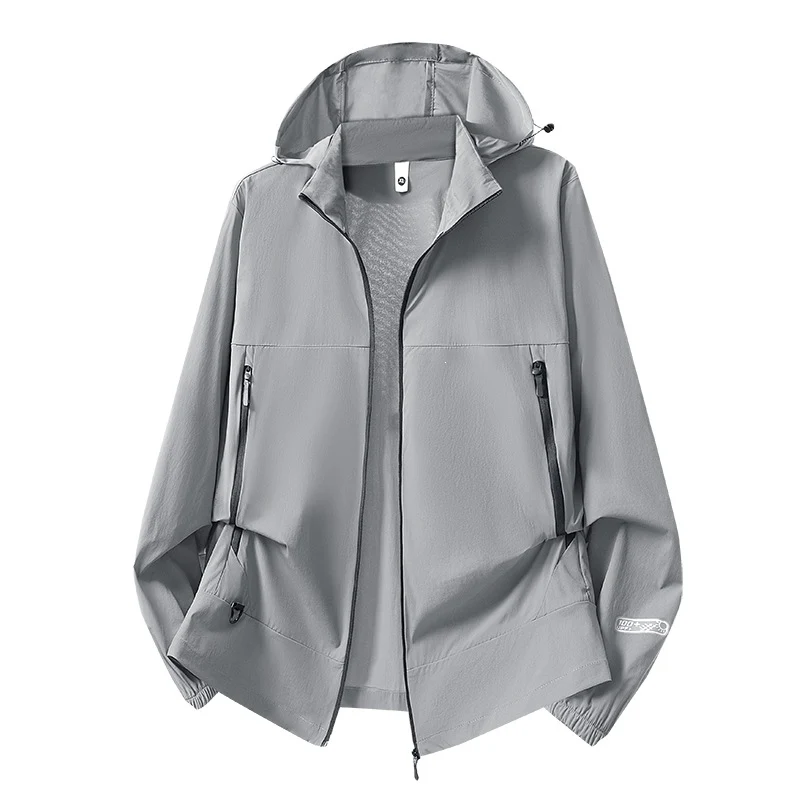 Herren Leichte Softshell-Übergangsjacke mit Kapuze, wind- und wasserabweisender Hülle & verstellbarem Kordelsaum Drune