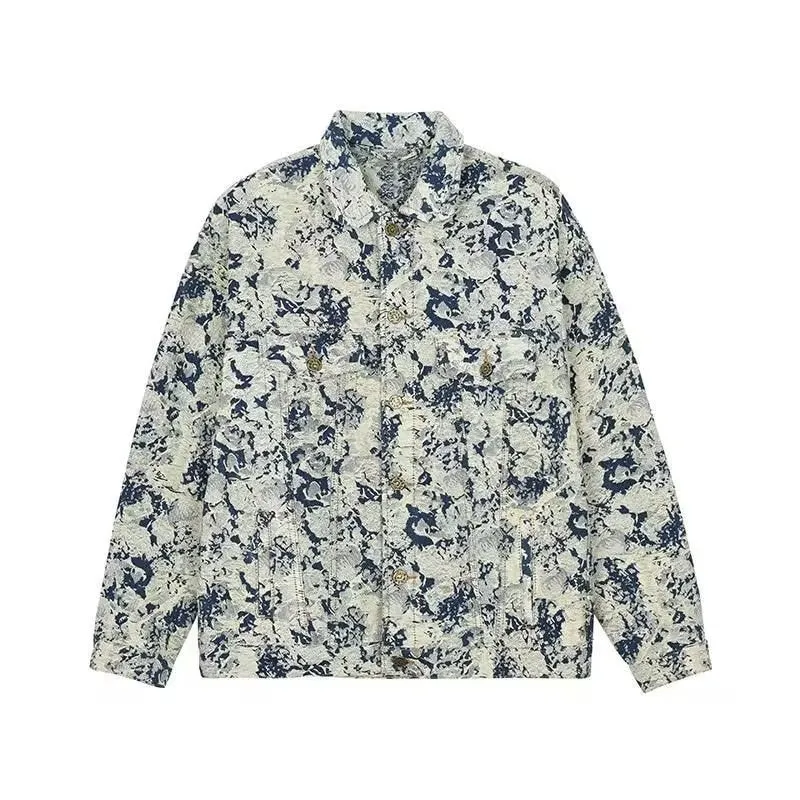 Damen Utility-Jacke mit floralem Muster Drune