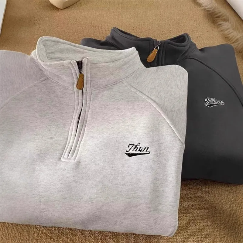 Damen Urbaner Fleece-Pullover mit Stehkragen Drune