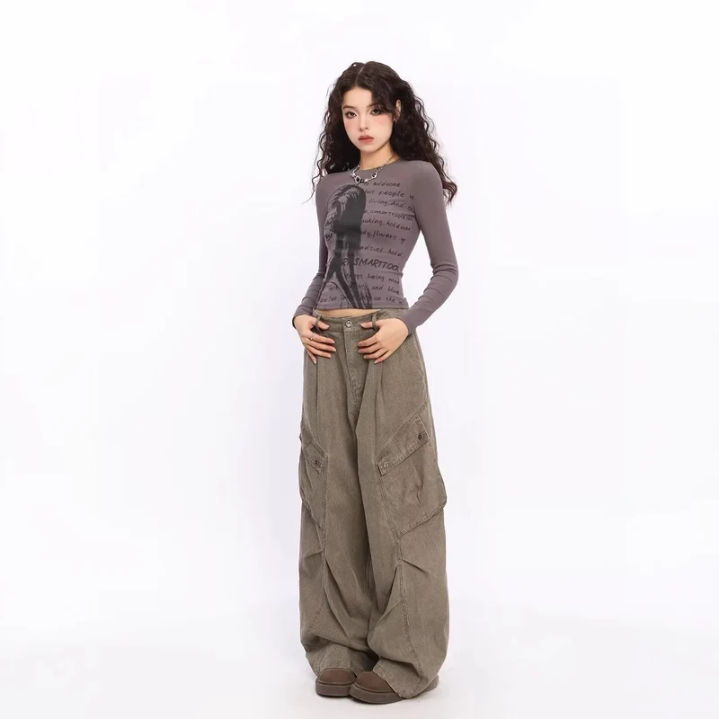 Damen Übergrößen Cargo-Jeans Drune