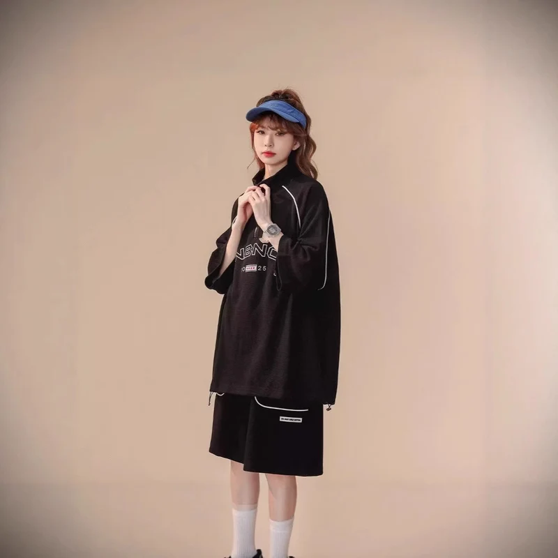 Damen Sportliches Oversized Set Drune