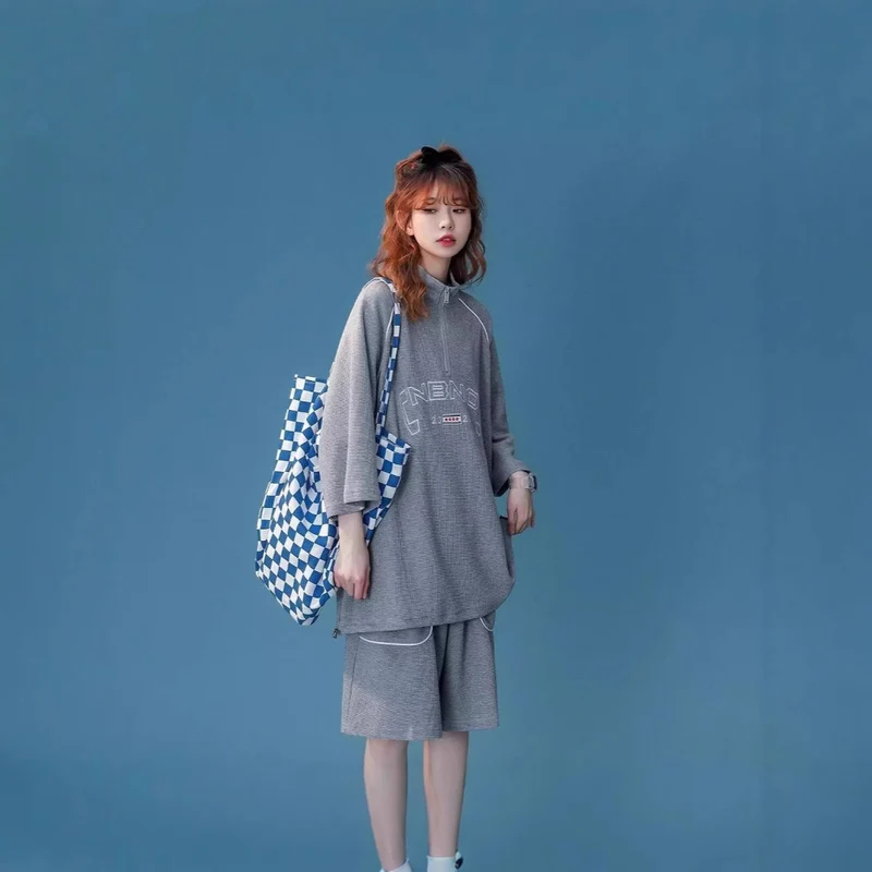 Damen Sportliches Oversized Set Drune