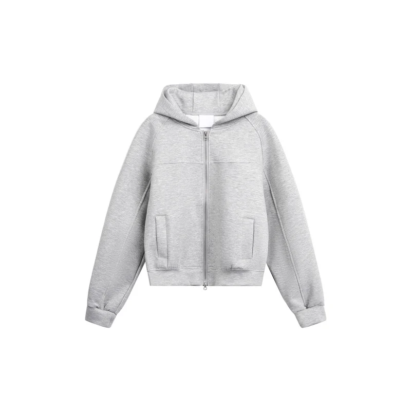 Damen Sportliche Kapuzensweatjacke Drune