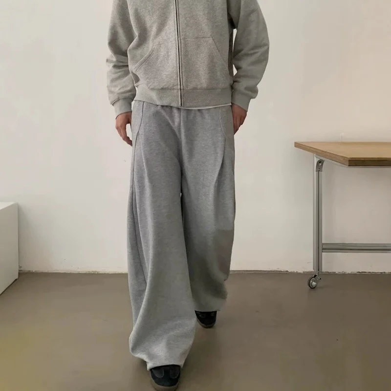 Damen Modisches Oversized Hoodie und Weitbein-Hosen Set Drune