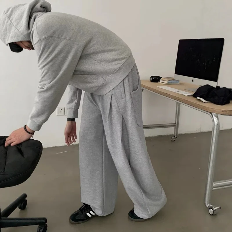 Damen Modisches Oversized Hoodie und Weitbein-Hosen Set Drune