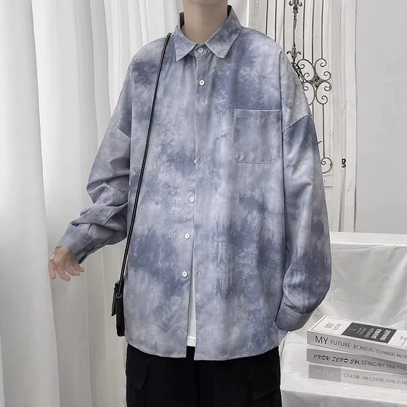 Damen Modisches Oversized Hemd mit Wollstruktur Drune