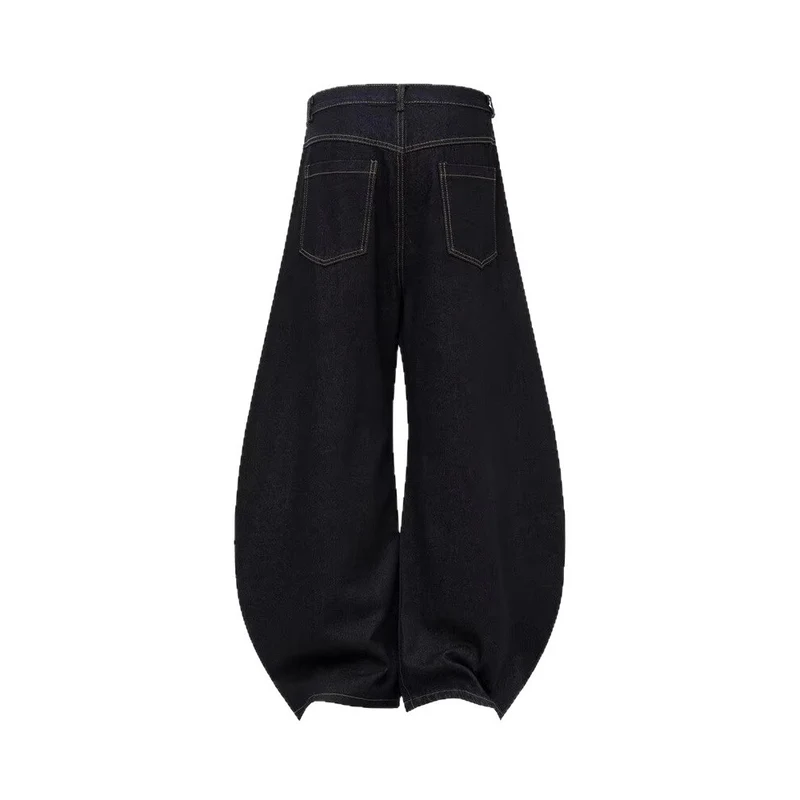 Damen Modische Weitbein-Hose mit innovativem Schnürdesign Drune