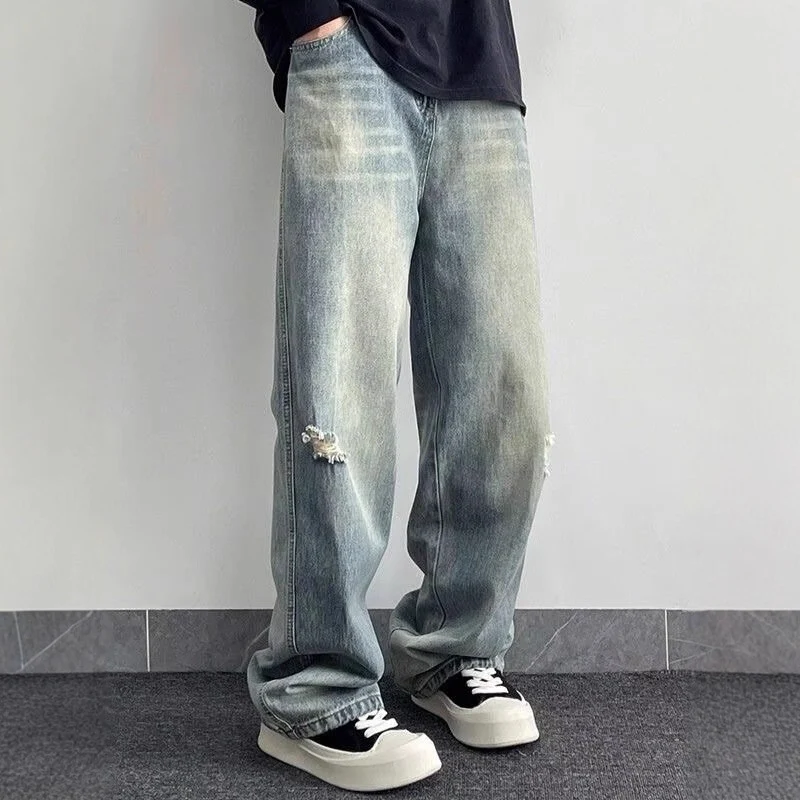 Damen Modische und lässige Baggy-Jeans Drune