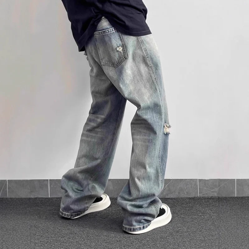 Damen Modische und lässige Baggy-Jeans Drune