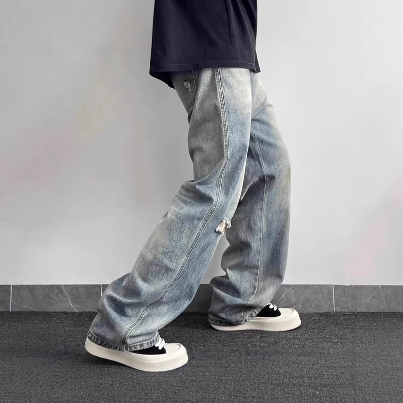 Damen Modische und lässige Baggy-Jeans Drune