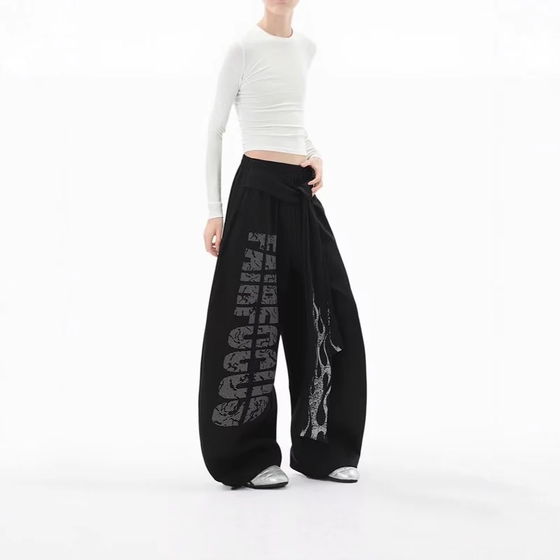 Damen Modische Palazzo-Hose Drune