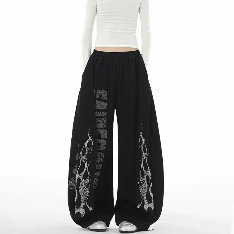 Damen Modische Palazzo-Hose Drune