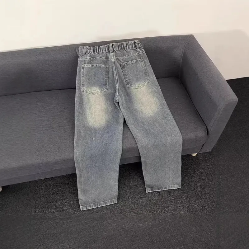 Damen Modische Jeans mit kreativem Grafikdruck Drune