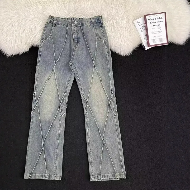 Damen Modische Denim-Hose mit innovativem Schnitt Drune