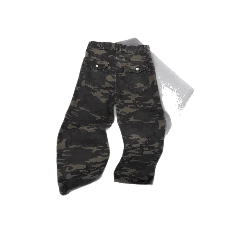 Damen Modische Camouflage Cargo-Hose Drune