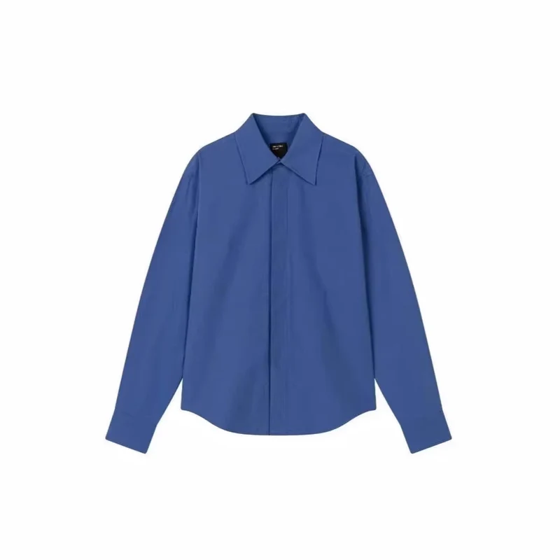 Damen Modernes Langarm-Hemd Drune