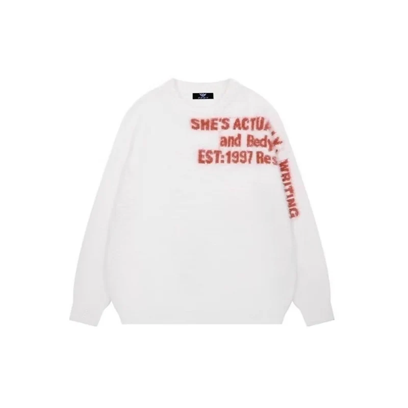 Damen Lässiger Oversized Pullover mit grafischem Print Drune