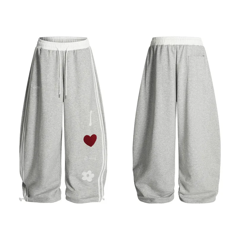 Damen Lässige Sporthose mit einzigartigen Stickereien Drune