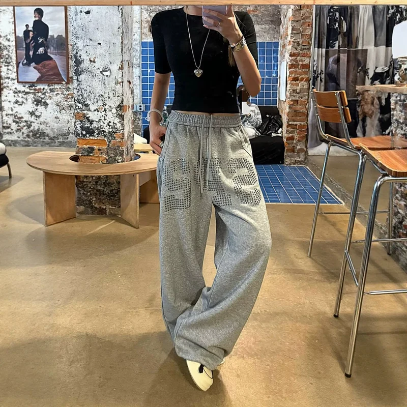 Damen Lässige Freizeithose mit Grafischem Druck Drune