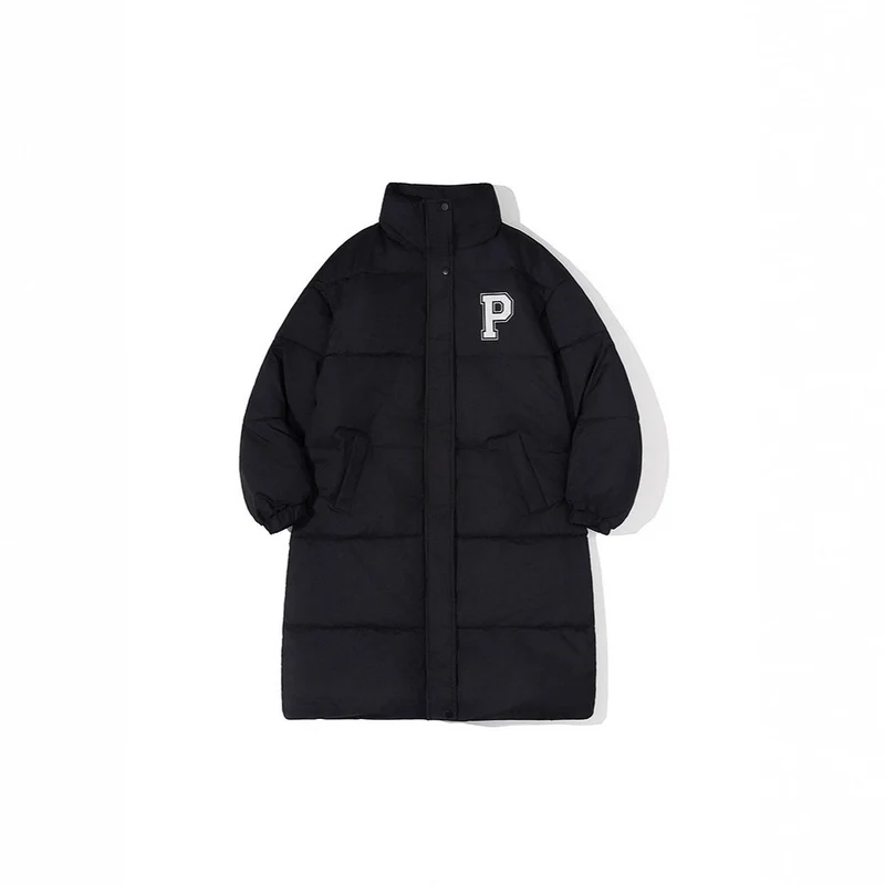 Damen Lange Steppjacke Drune