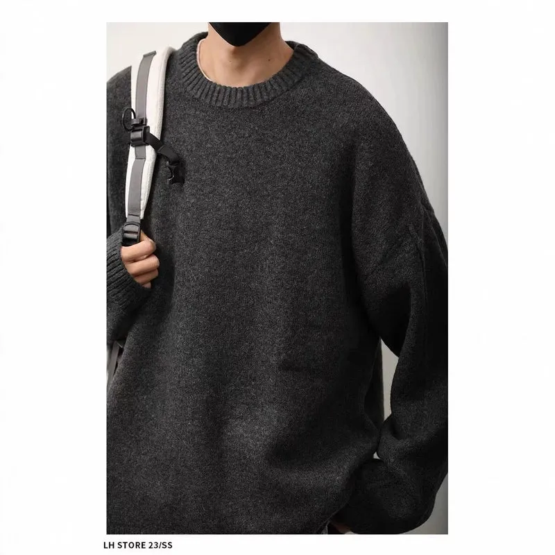 Damen Klassischer Rundhals-Pullover Drune
