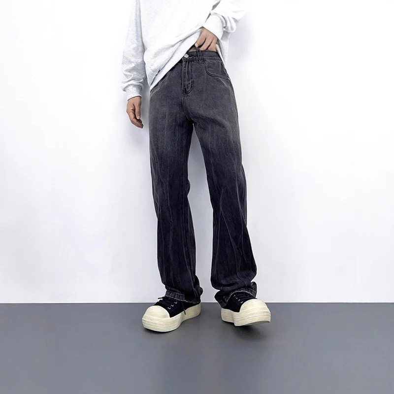 Damen Hohe Taille Baggy Jeans Drune