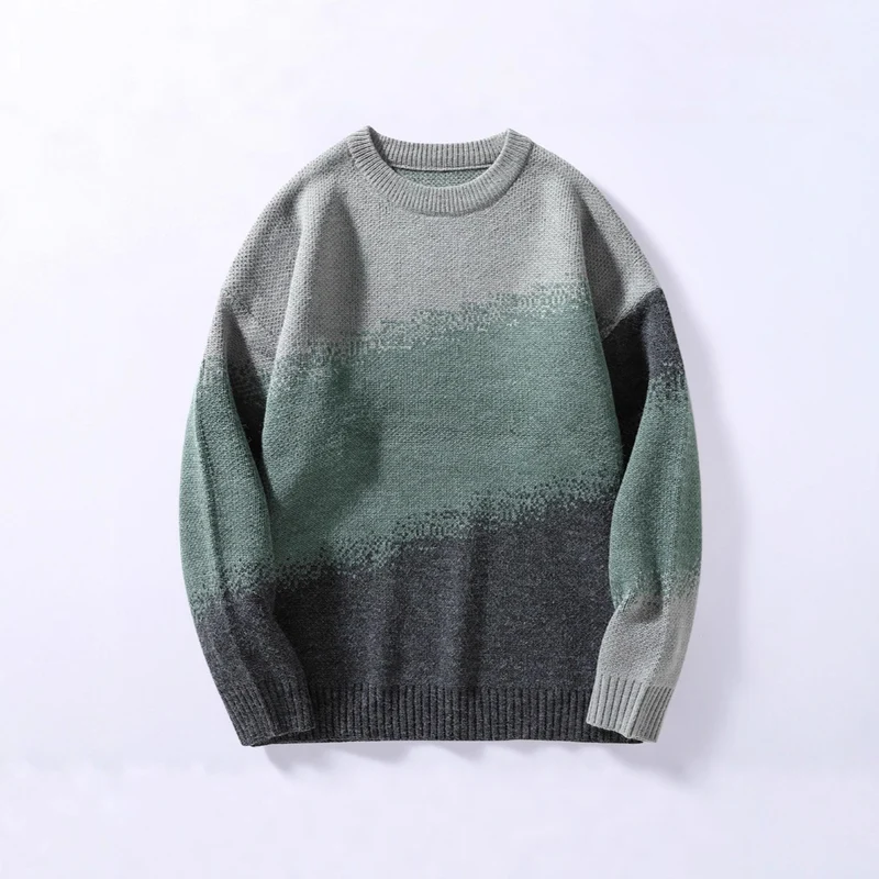 Damen Hochwertiger Rundhalsausschnitt Pullover Drune