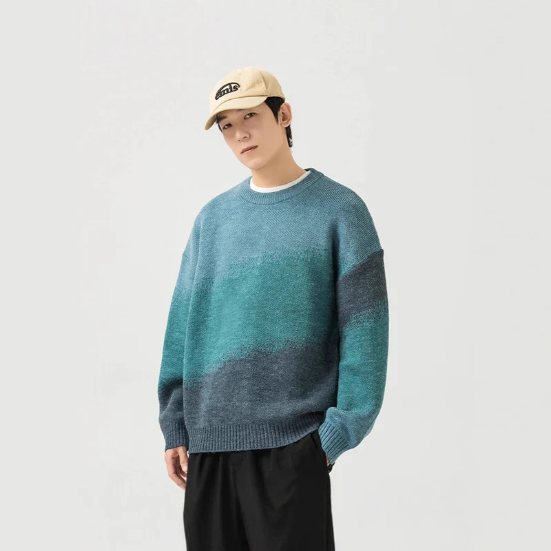 Damen Hochwertiger Rundhalsausschnitt Pullover Drune