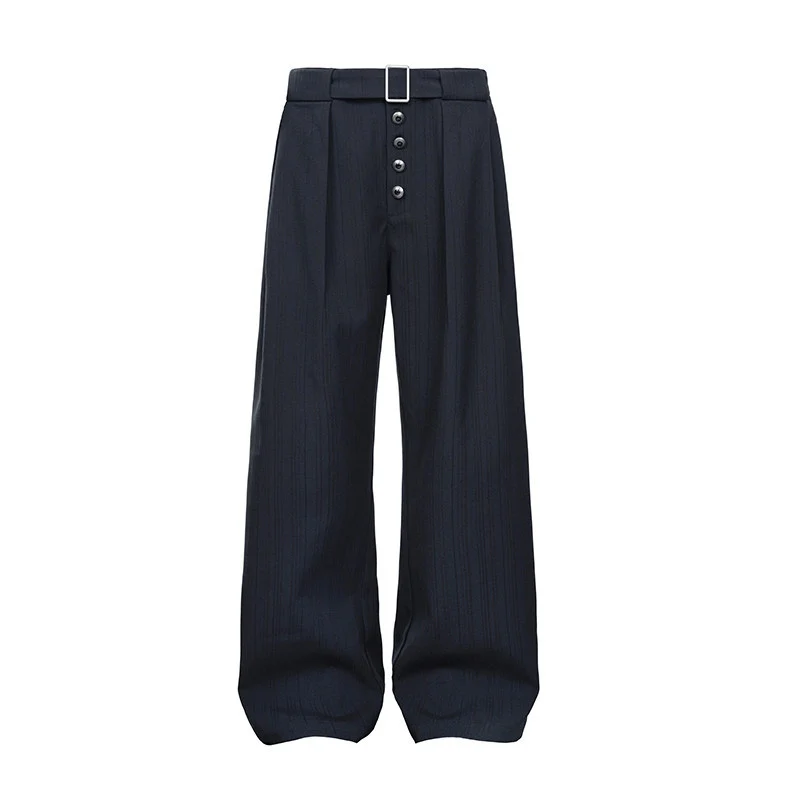 Damen Hochtaillierte Schneiderhose mit weitem Bein Drune