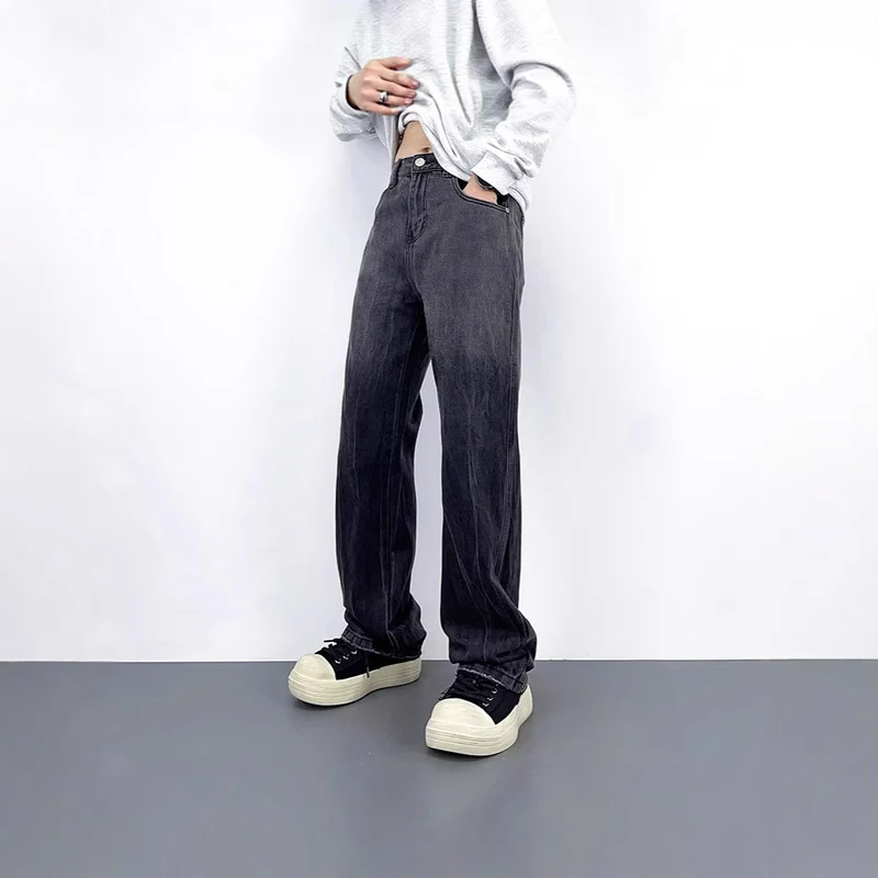 Damen Hochtaillierte Baggy-Jeans Drune