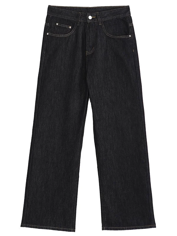Damen Hoch taillierte Jeans Drune