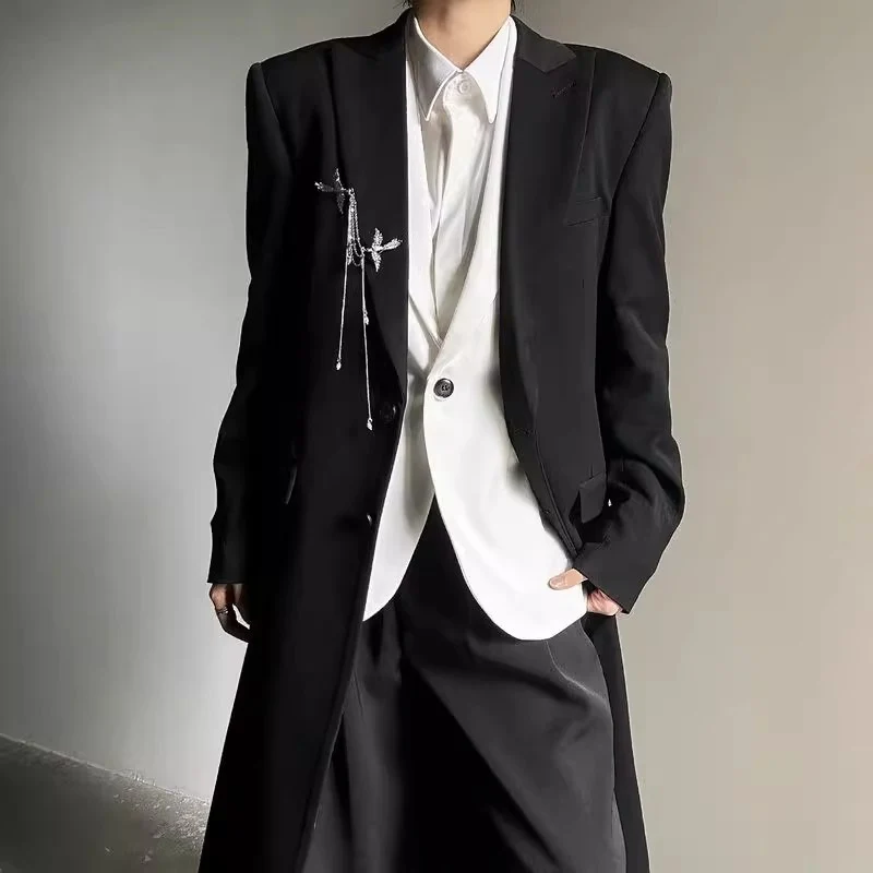 Damen Eleganter Schalkragen-Blazer Drune