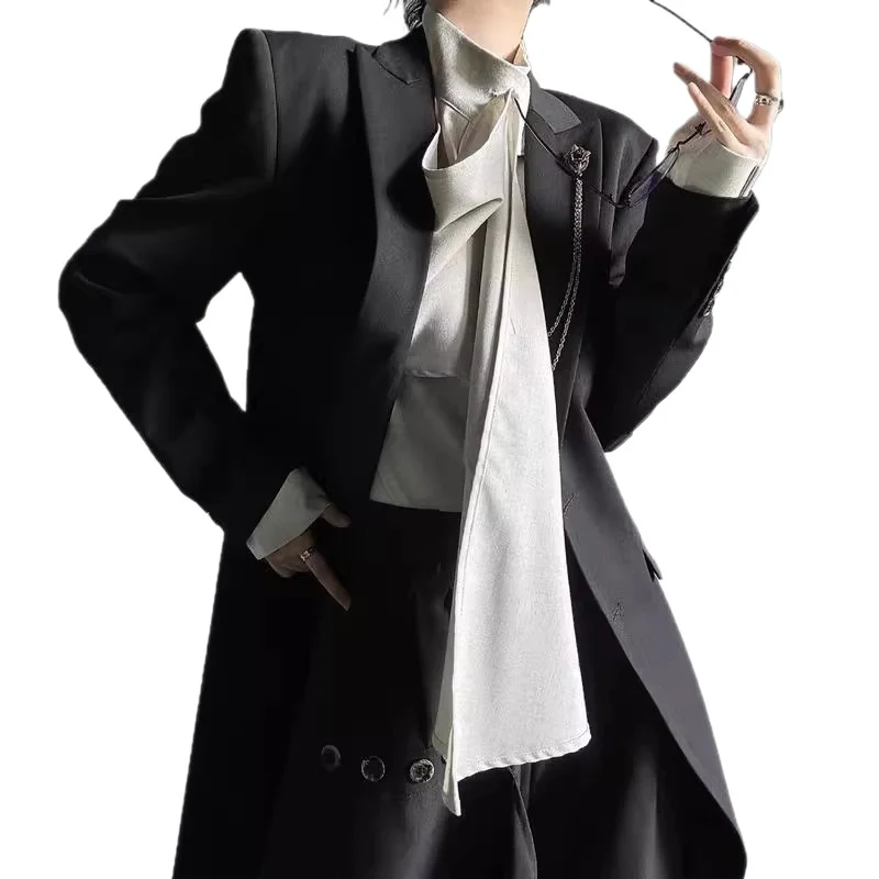 Damen Eleganter Schalkragen-Blazer Drune