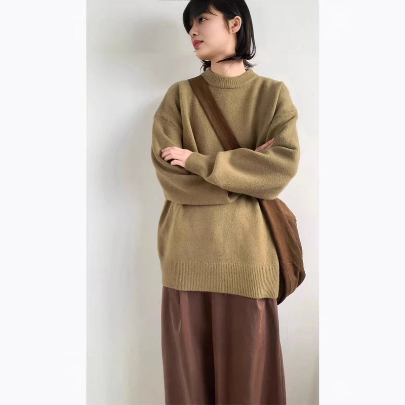 Damen Eleganter Oversized Pullover Drune