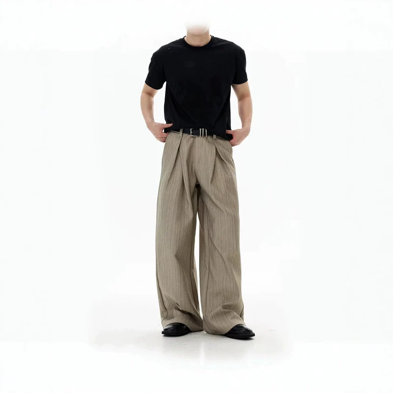 Damen Elegante und weite Hochbundhose mit Plissee Drune